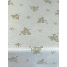Toalha de mesa Anjo dourados em Jacquard - 1.60x2.70m - 2