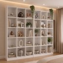 Ver imagem 1 de Kit 2 Estantes Multiuso Livreiro 182x90cm Loja Casa Escritório Expositores Branco