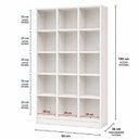 Ver imagem 3 de Kit 2 Estantes Multiuso Livreiro 182x90cm Loja Casa Escritório Expositores Branco