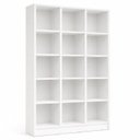 Ver imagem 7 de Kit 2 Estantes Multiuso Livreiro 182x90cm Loja Casa Escritório Expositores Branco