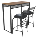 Ver imagem 2 de Kit 3 Banquetas Bancos Bistrô Alta para Cozinha Balcão Aço