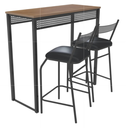 Ver imagem 2 de Kit 3 Banquetas Bancos Bistrô Alta para Cozinha Balcão Aço
