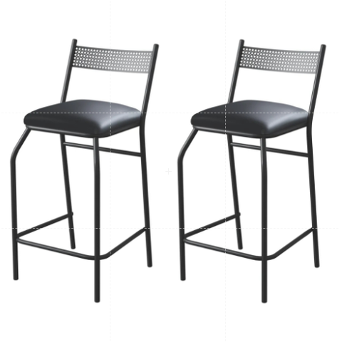 Kit 3 Banquetas Bancos Bistrô Alta para Cozinha Balcão Aço