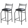 Kit 3 Banquetas Bancos Bistrô Alta para Cozinha Balcão Aço - 1