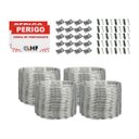 Ver imagem 3 de Cerca concertina dupla clipada galvanizada 40cm 20 metros