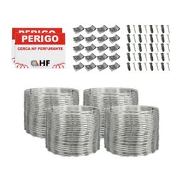 Cerca concertina dupla clipada galvanizada 40cm 20 metros - 3