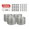 Cerca concertina dupla clipada galvanizada 40cm 20 metros - 3
