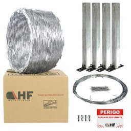 Cerca concertina simples inox 30cm 10 metros com kit - 2