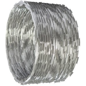 Cerca concertina simples inox 30cm 10 metros com kit