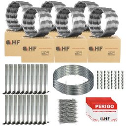 Cerca concertina simples galvanizada 45cm 60 metros com kit - 3
