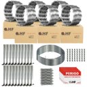 Ver imagem 3 de Cerca concertina simples galvanizada 45cm 60 metros com kit