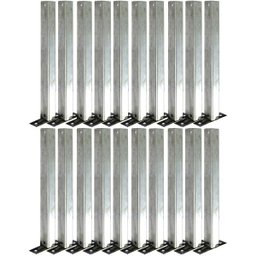 Cerca concertina simples galvanizada 45cm 60 metros com kit - 8