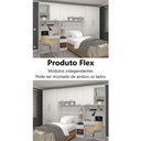 Ver imagem 6 de Guarda Roupa Dormitório Modulado Alpes Solteiro Bancada de Estudo - Roupeiro Luciane M05:branco