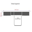 Ver imagem 5 de Guarda Roupa Dormitório Modulado Alpes Solteiro Bancada de Estudo - Roupeiro Luciane M05:branco