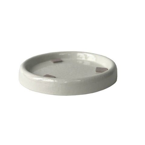 Prato Coletor Redondo para Vaso de Fibra de Vidro 21cm - 21bh - Branco