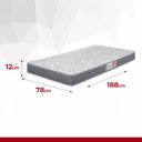 Ver imagem 3 de Colchão Solteiro Hellen Espuma D33 Pro Confort 78x188x12cm Cinza 