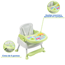 Ver imagem 4 de Cadeirão Cadeira Alimentação 3em1 Bebê Mesa Alta Mundo Bita Verde Refeição Papinha Styll Baby
