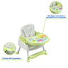 Cadeirão Cadeira Alimentação 3em1 Bebê Mesa Alta Mundo Bita Verde Refeição Papinha Styll Baby - 4
