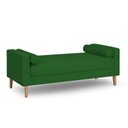 Ver imagem 1 de Recamier Berlim 1,20m Suede Verde - Inova Decorações