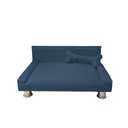 Ver imagem 3 de Cama Pet para Cães e Gatos 60x40cm com Almofada de Osso Azul Marinho - Pallazio