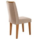 Ver imagem 2 de Mesa Aster 180 Tampo em MDF e Vidro com 6 Cadeiras Liz Moderna