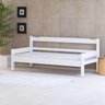 Sofá Cama Solteiro Madeira Maciça Reforçada Esmeralda Branco - 1