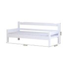 Ver imagem 3 de Sofá Cama Solteiro Madeira Maciça Reforçada Esmeralda Branco