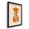 Quadro Decorativo Boho Silhueta Mulher Planta 45x33 C/vidro - 2