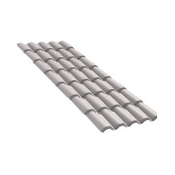 Telha Pvc Colonial Cinza 328 Cm X 86 Cm - 1