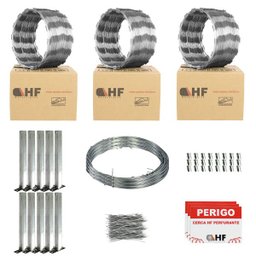 Cerca concertina simples galvanizada 45cm 30 metros com kit - 2