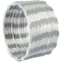 Cerca concertina simples galvanizada 45cm 15 metros com kit - 4