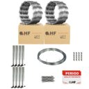Ver imagem 2 de Cerca concertina simples galvanizada 45cm 15 metros com kit