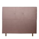 Ver imagem 2 de Cabeceira Cama Box Casal Poliana 140 Cm Suede Rose - MV Estofados Shop