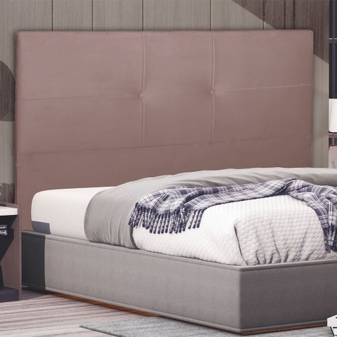 Cabeceira Cama Box Casal Poliana 140 Cm Suede Rose - MV Estofados Shop