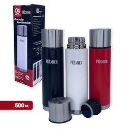 Garrafa Térmica Aço Inox Água Gelada - PRETA - 2