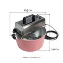 Ver imagem 5 de Panela Misturadora para Mexer Doces/Salgados 10 Litros Delta Grill - Cor Rosa