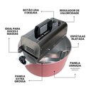 Ver imagem 4 de Panela Misturadora para Mexer Doces/Salgados 10 Litros Delta Grill - Cor Rosa
