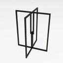 Ver imagem 1 de Pé de Mesa de Ferro para Tampo Redondo ou Quadrado Don Castro