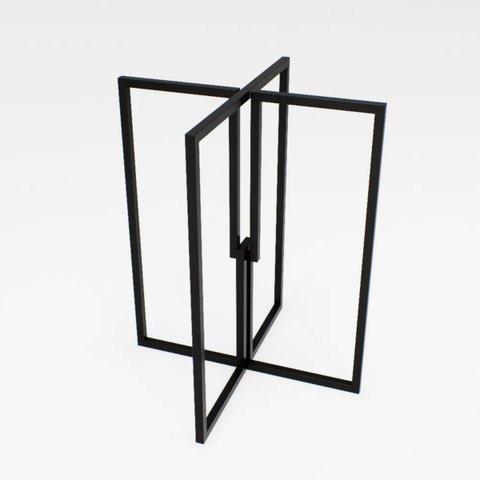 Pé de Mesa de Ferro para Tampo Redondo ou Quadrado Don Castro