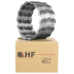 Cerca concertina simples galvanizada 30cm 05 metros com kit - 1