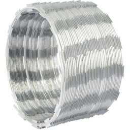 Cerca concertina simples galvanizada 30cm 05 metros com kit - 4