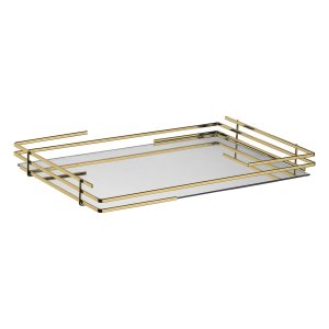 Bandeja Hara Celine Base Espelhada 58 X 37 Cm:dourada