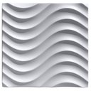 Ver imagem 3 de Forma 3D Gesso e Cimento ABS 1mm - Dunes 30x30 cm