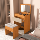 Ver imagem 5 de Penteadeira Completa C/ Banco Espelho Gaveta e Colmeia