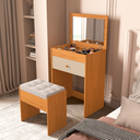 Ver imagem 1 de Penteadeira Completa C/ Banco Espelho Gaveta e Colmeia