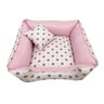 Cama Pet 60 x 60cm para Cachorro com Zíper Fofinha Coroa Rosa - 2