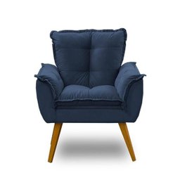 Kit 2 Poltronas Opala Luxo Azul - Adonai Estofados - 5