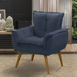 Kit 2 Poltronas Opala Luxo Azul - Adonai Estofados - 2