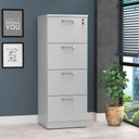 Ver imagem 2 de Armário Arquivo fixo Incoflex 4 gavetas Cinza - 1330