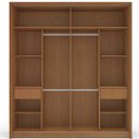 Ver imagem 3 de Guarda Roupa 2 Portas de Correr e 2 Gavetas Porto Branco/azul - Politorno